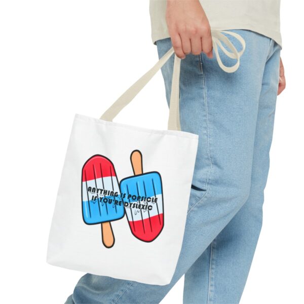 Anything is Popsicle if You're Dyslexic - Tote Bag