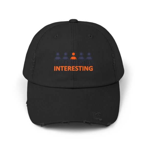 Different is Interesting - Distressed Cap