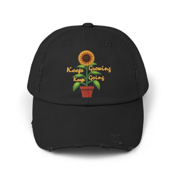 Keep Growing Keep Going - Distressed Cap