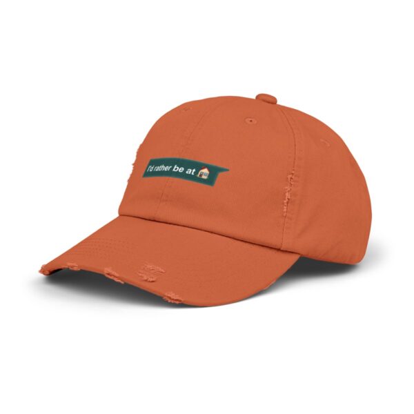 I'd Rather be at Home - Distressed Cap