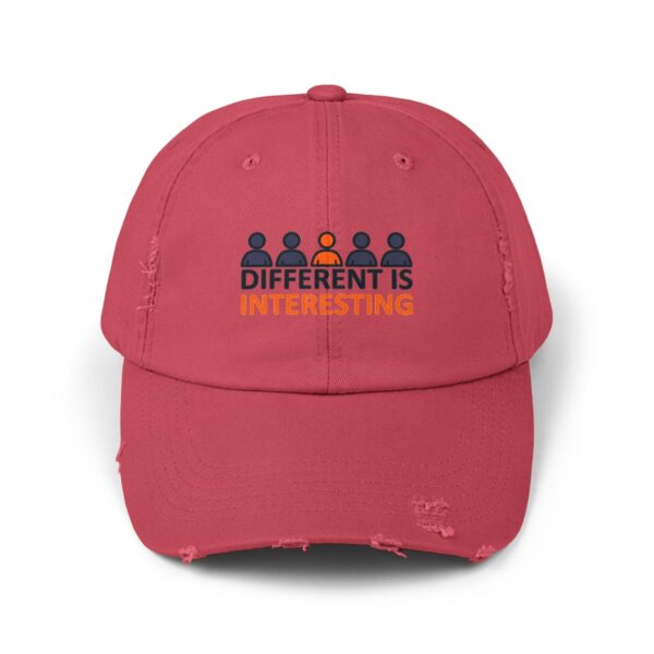 Different is Interesting - Distressed Cap