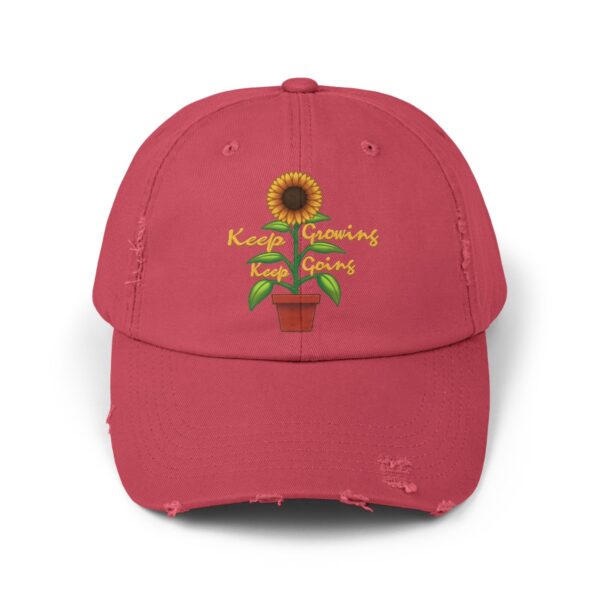 Keep Growing Keep Going - Distressed Cap