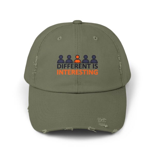 Different is Interesting - Distressed Cap