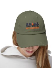 Different is Interesting - Distressed Cap