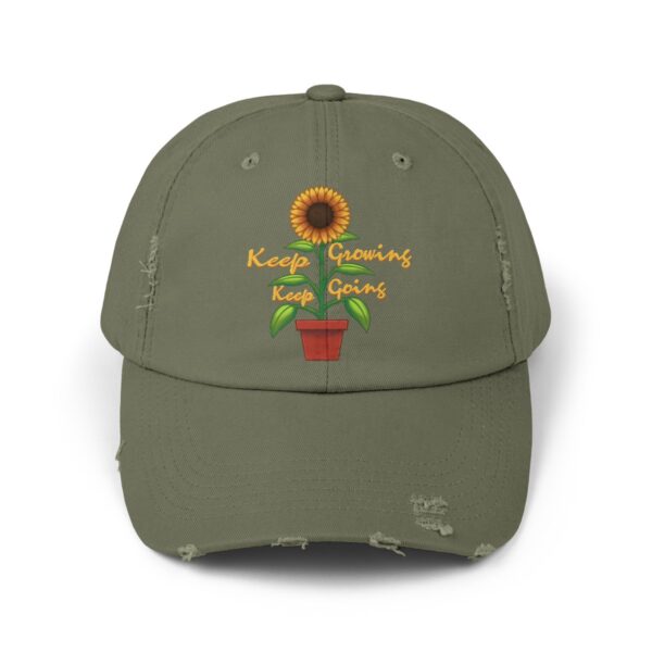 Keep Growing Keep Going - Distressed Cap