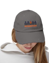 Different is Interesting - Distressed Cap