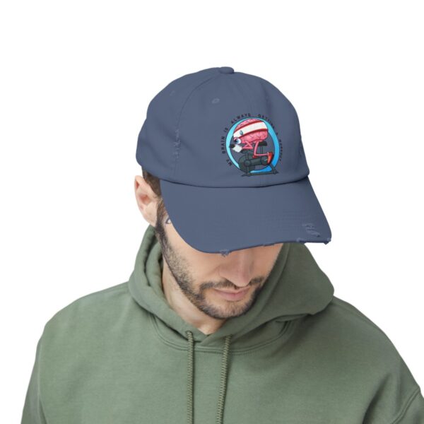 My Brain is Always Getting a Workout - Distressed Cap