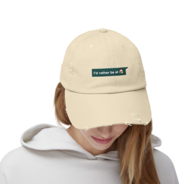 I'd Rather be at Home - Distressed Cap