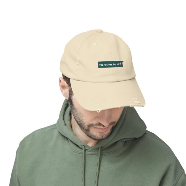 I'd Rather be at Home - Distressed Cap