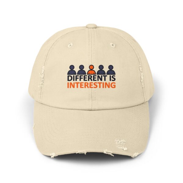 Different is Interesting - Distressed Cap