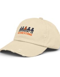 Different is Interesting - Distressed Cap