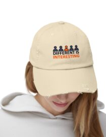 Different is Interesting - Distressed Cap
