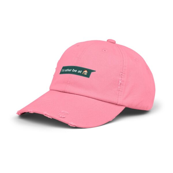 I'd Rather be at Home - Distressed Cap