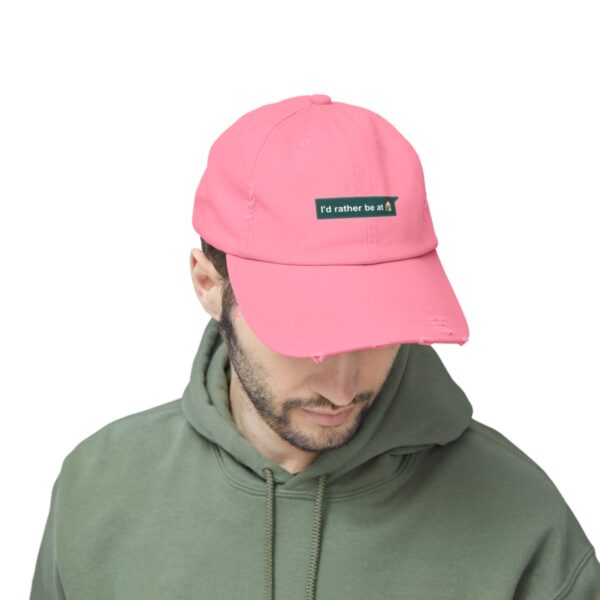 I'd Rather be at Home - Distressed Cap