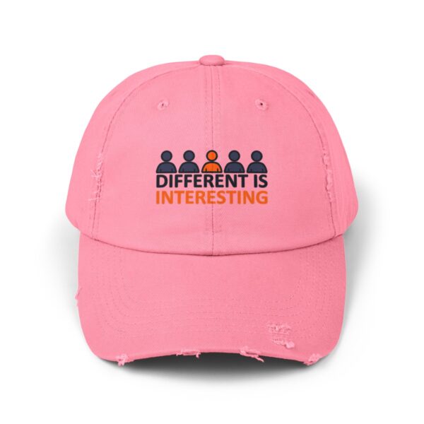 Different is Interesting - Distressed Cap