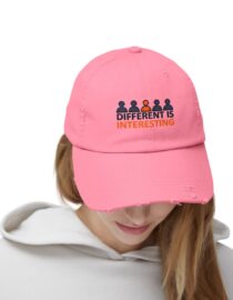 Different is Interesting - Distressed Cap