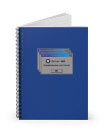 Error 404: Dopamine Not Found - Spiral Notebook