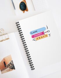 Seek Create Share Joy - Spiral Notebook
