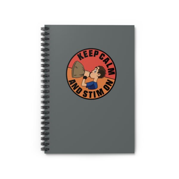 Keep Calm and Stim On - Spiral Notebook