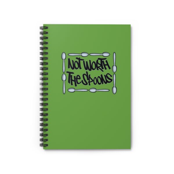 Not Worth the Spoons - Spiral Notebook