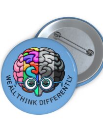 We All Think Differently - Pin Buttons
