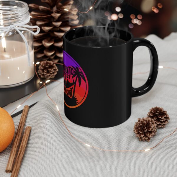 Learn to Rest, Not Quit - Black Mug