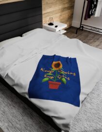 Keep Growing Keep Going - Plush Blanket