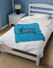 Do Not Let Anyone Dull Your Shine - Plush Blanket