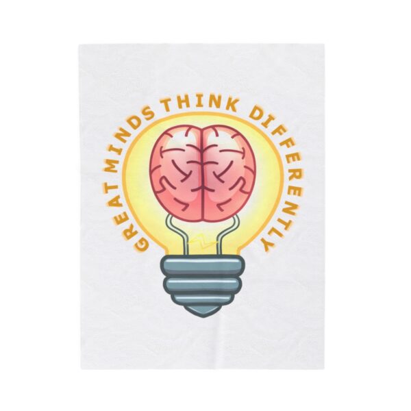 Great Minds Think Differently - Plush Blanket