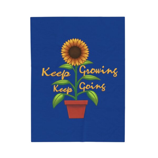 Keep Growing Keep Going - Plush Blanket