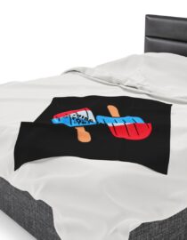 Anything is Popsicle if You're Dyslexic - Plush Blanket