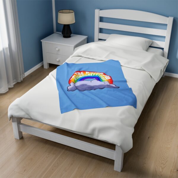 Be the Rainbow in Someone's Cloud - Plush Blanket