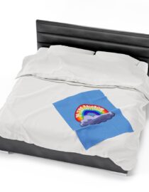 Be the Rainbow in Someone's Cloud - Plush Blanket