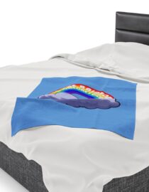 Be the Rainbow in Someone's Cloud - Plush Blanket