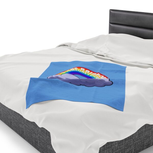 Be the Rainbow in Someone's Cloud - Plush Blanket