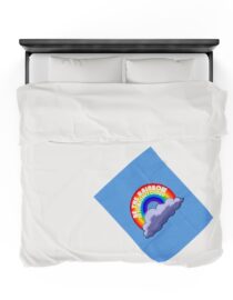 Be the Rainbow in Someone's Cloud - Plush Blanket