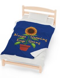 Keep Growing Keep Going - Plush Blanket