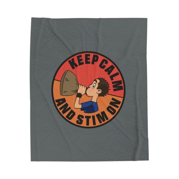 Keep Calm and Stim On - Plush Blanket