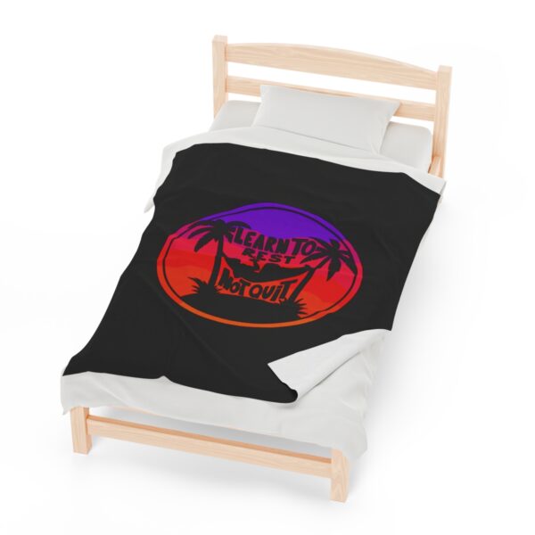 Learn to Rest, Not Quit - Plush Blanket