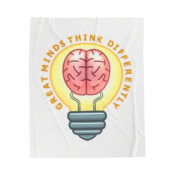 Great Minds Think Differently - Plush Blanket