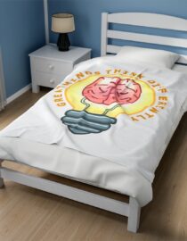 Great Minds Think Differently - Plush Blanket