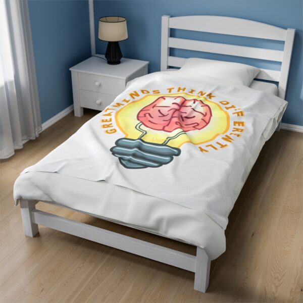 Great Minds Think Differently - Plush Blanket