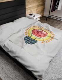 Great Minds Think Differently - Plush Blanket