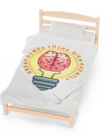 Great Minds Think Differently - Plush Blanket
