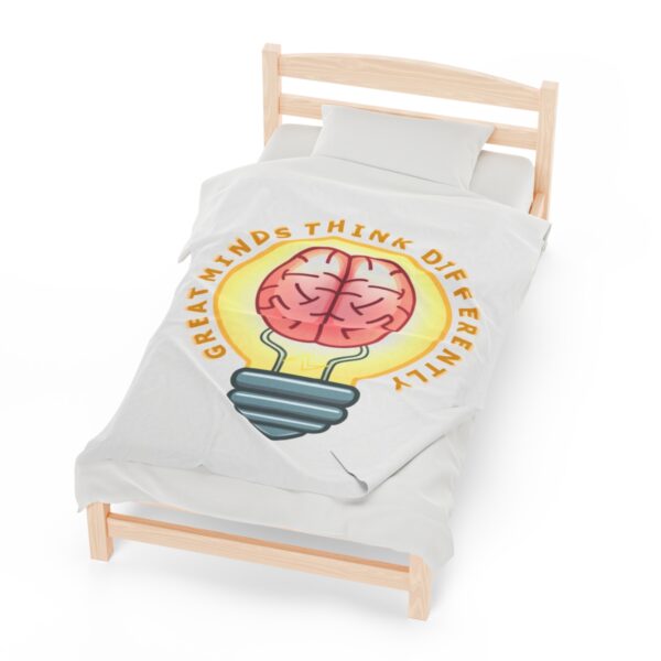 Great Minds Think Differently - Plush Blanket