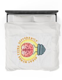 Great Minds Think Differently - Plush Blanket