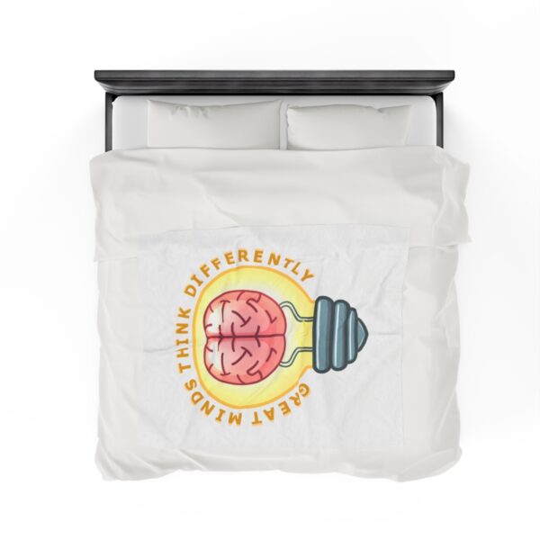 Great Minds Think Differently - Plush Blanket