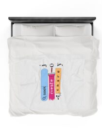 Seek Create Share Joy - Plush Blanket