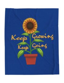 Keep Growing Keep Going - Plush Blanket