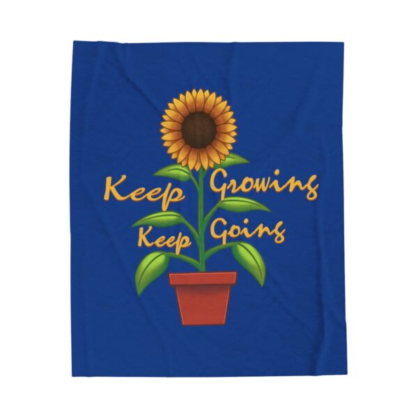 Keep Growing Keep Going - Plush Blanket